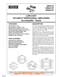 OPA137 OPA2137 OPA4137 LOW COST