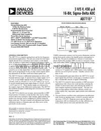 a 3 V/5 V, 450 16-Bit, Sigma-Delta ADC AD7715*