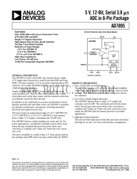 a 5 V, 12-Bit, Serial 3.8 ADC in 8-Pin Package AD7895