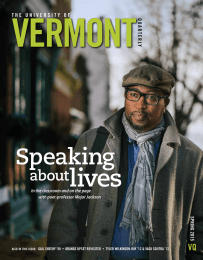 VERMONT lives Speaking about