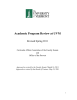 Academic Program Review at UVM Revised Spring 2011