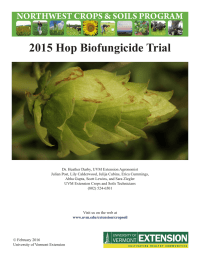 2015 Hop Biofungicide Trial