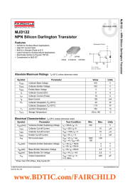 MJD122 NPN Silicon Darlington Transistor — NPN Silicon Da Features