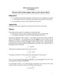 Objectives Do not write on these pages, only on your answer... PHY 251 Practical Lab #2