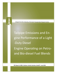 Tailpipe Emissions and En- gine Performance of a Light -Duty Diesel