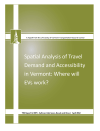 Spatial Analysis of Travel Demand and Accessibility in Vermont: Where will EVs work?