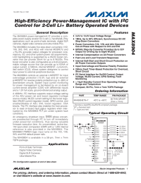 MAX8904 High-Efficiency Power-Management IC with I C