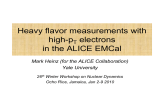 Heavy flavor measurements with high-p electrons in the ALICE EMCal