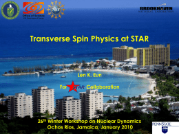 Transverse Spin Physics at STAR