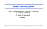 PHY481: Electromagnetism