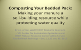 Composting Your Bedded Pack: Making your manure a soil-building resource while