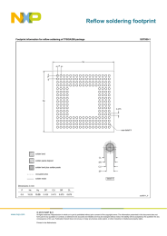 Reflow soldering footprint SOT950-1 Footprint information for reflow soldering of TFBGA208 package