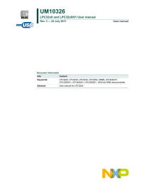 UM10326 LPC32x0 and LPC32x0/01 User manual Rev. 3 — 22 July 2011