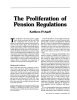 Proliferation The Pension Regulations
