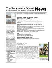 News The Rubenstein School  of Environment and Natural Resources