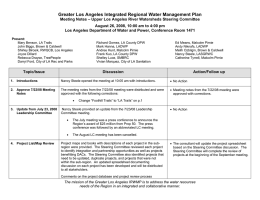 Greater Los Angeles Integrated Regional Water Management Plan