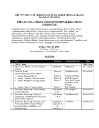 EDUCATIONAL POLICY AND INSTITUTIONAL RESOURCES COMMITTEE