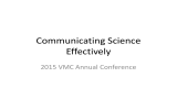 Communicating Science Effectively 2015 VMC Annual Conference