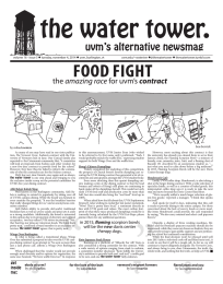 volume 16 - issue 5  tuesday, november 4, 2014 ... uvm.edu/~watertwr @thewatertower  thewatertower.tumblr.com
