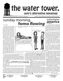 volume 16 - issue 3  tuesday, october 7, 2014 ... uvm.edu/~watertwr @thewatertower  thewatertower.tumblr.com