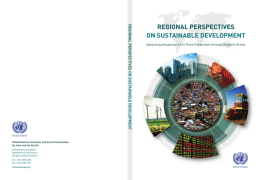 REGIONAL PERSPEC TIVES ON SUST AINABLE DEVEL