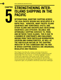 5 STRENGTHENING INTER- ISLAND SHIPPING IN THE PACIFIC