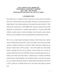 SANTA MONICA BAY SHORELINE MONITORING ASSESSMENT  REPORT