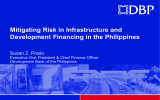 Mitigating Risk in Infrastructure and Development Financing in the Philippines