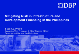 Mitigating Risk in Infrastructure and Development Financing in the Philippines