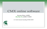 CMX online software Savanna Shaw @MSU @MSU/CERN