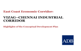 VIZAG–CHENNAI INDUSTRIAL CORRIDOR  East Coast Economic Corridor: