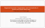 Regional Economic Cooperation and Connectivity in South and South-West Asia: