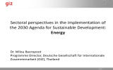 Sectoral perspectives in the implementation of Energy