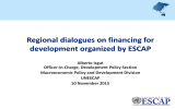 Regional dialogues on financing for development organized by ESCAP