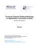 Technical Capacity Building Workshop on Afghanistan’s Accession to WTO Report