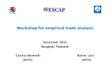 Workshop for empirical trade analysis December 2015 Bangkok, Thailand