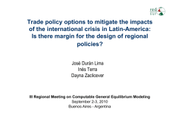 Trade policy options to mitigate the impacts