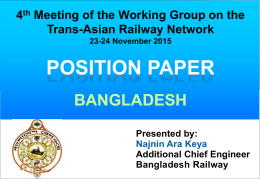 POSITION PAPER BANGLADESH 4 Meeting of the Working Group on the