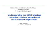 Understanding the SDG Indicators related to children: analysis and measurement implications