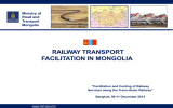 RAILWAY TRANSPORT FACILITATION IN MONGOLIA  Ministry of