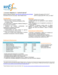 E M conomic Statistics in arshall Islands