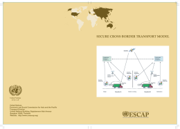 SECURE CROSS BORDER TRANSPORT MODEL United Nations E S C A P