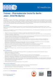 Trainee - Pharmaberater (m/w) für Berlin Jobnr. 2554794 (Berlin) Über uns