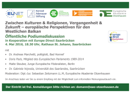 Zwischen Kulturen &amp; Religionen, Vergangenheit &amp; Westlichen Balkan