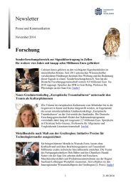 Newsletter Forschung