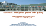 Structural change for growth with quality  14-16 November 2012, Bangkok