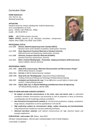 Curriculum Vitae  Saarland University