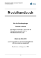 Modulhandbuch für die Studiengänge Chemie Lehramt Stand 23. 09. 2015