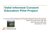 Valid Informed Consent Education Pilot Project