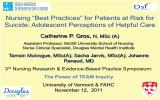 Nursing “Best Practices” for Patients at Risk for Catherine P. Gros, )